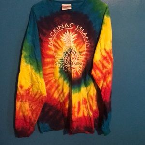 Men’s Tie Dyed Long Sleeve Shirt